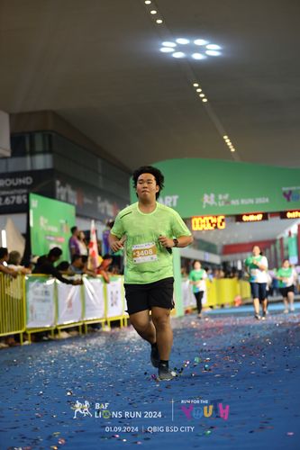 Race photo from BAF LIONS RUN 2024