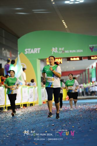 Race photo from BAF LIONS RUN 2024