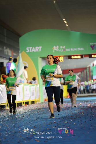 Race photo from BAF LIONS RUN 2024