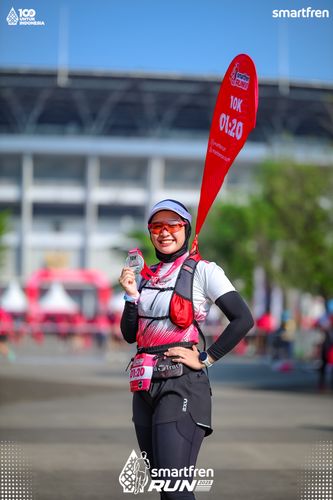 Race photo from Smartfren Run 2025 