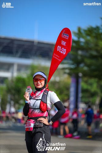 Race photo from Smartfren Run 2025 