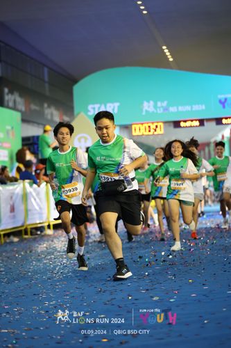 Race photo from BAF LIONS RUN 2024