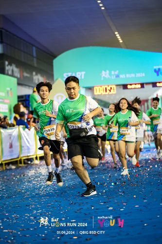 Race photo from BAF LIONS RUN 2024