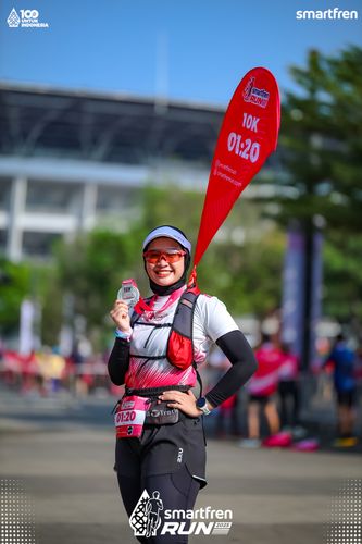 Race photo from Smartfren Run 2025 