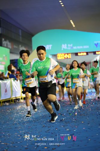 Race photo from BAF LIONS RUN 2024