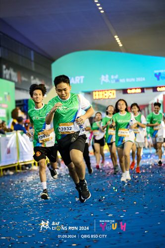 Race photo from BAF LIONS RUN 2024