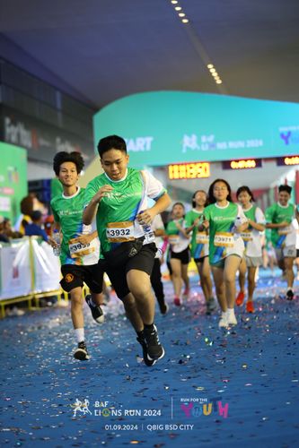Race photo from BAF LIONS RUN 2024