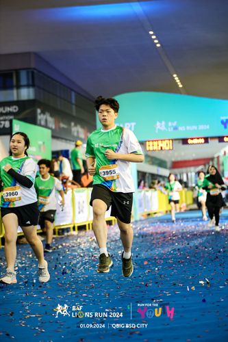 Race photo from BAF LIONS RUN 2024