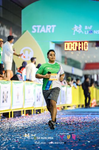 Race photo from BAF LIONS RUN 2024
