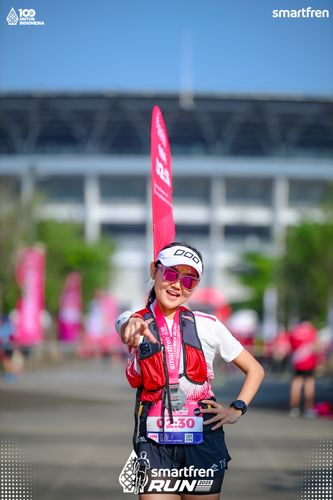Race photo from Smartfren Run 2025 