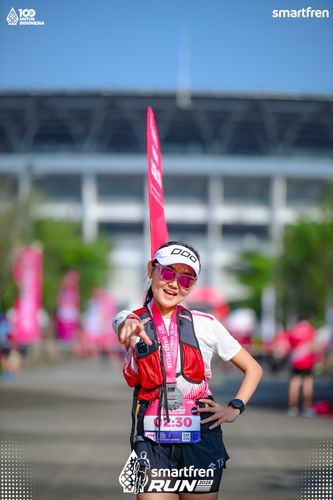 Race photo from Smartfren Run 2025 
