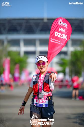 Race photo from Smartfren Run 2025 