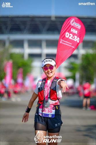 Race photo from Smartfren Run 2025 