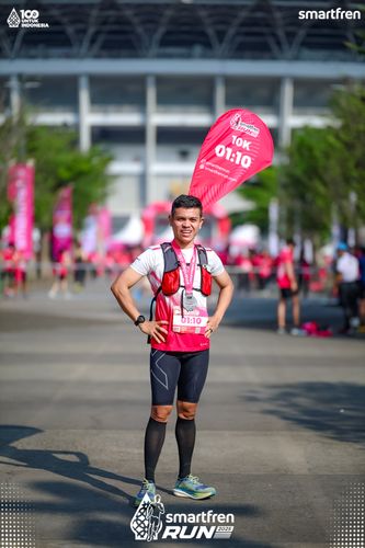 Race photo from Smartfren Run 2025 