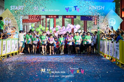 Race photo from BAF LIONS RUN 2024