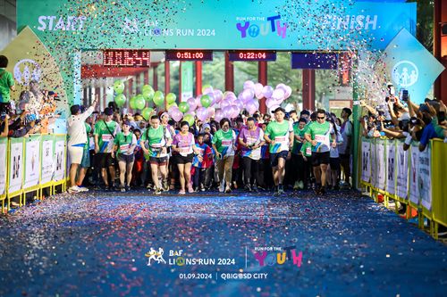 Race photo from BAF LIONS RUN 2024