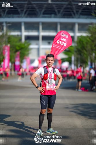 Race photo from Smartfren Run 2025 