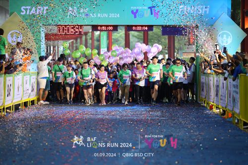 Race photo from BAF LIONS RUN 2024