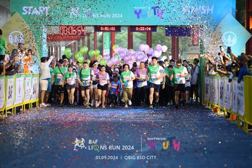 Race photo from BAF LIONS RUN 2024