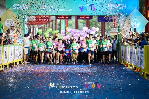 Race photo from BAF LIONS RUN 2024