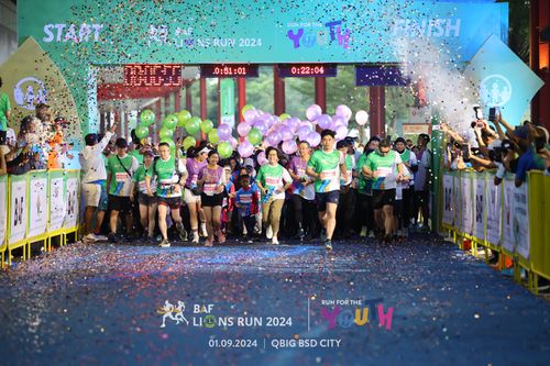 Race photo from BAF LIONS RUN 2024