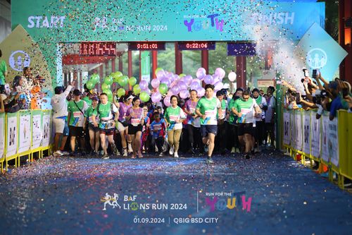 Race photo from BAF LIONS RUN 2024