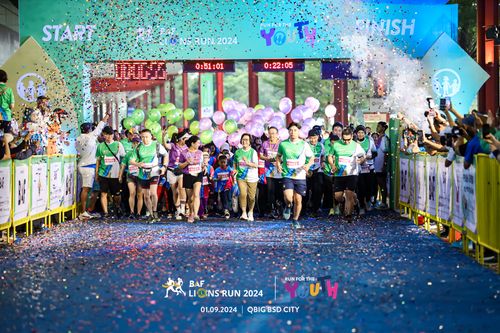 Race photo from BAF LIONS RUN 2024