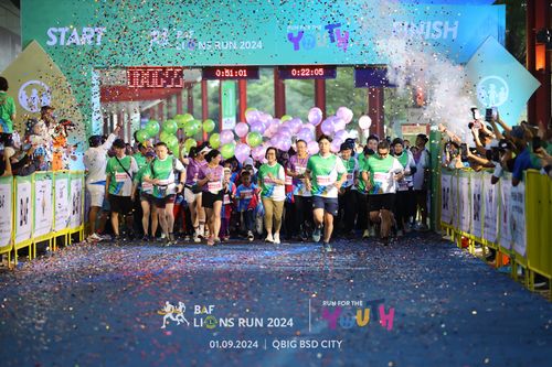 Race photo from BAF LIONS RUN 2024