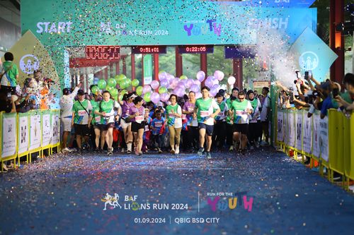 Race photo from BAF LIONS RUN 2024