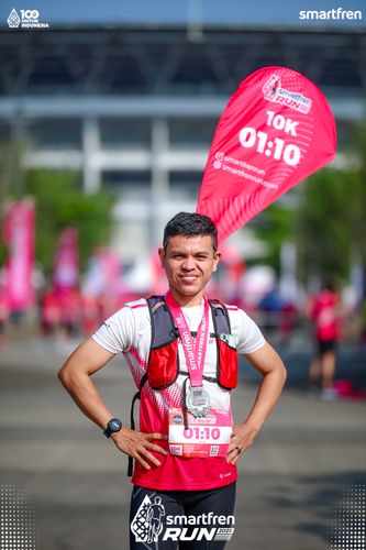 Race photo from Smartfren Run 2025 