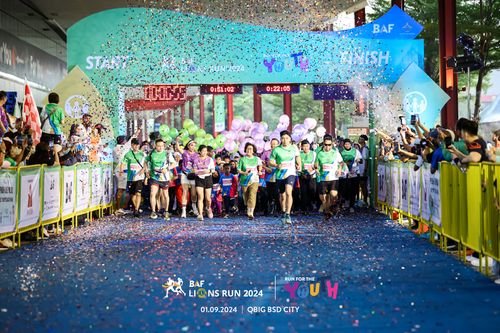 Race photo from BAF LIONS RUN 2024