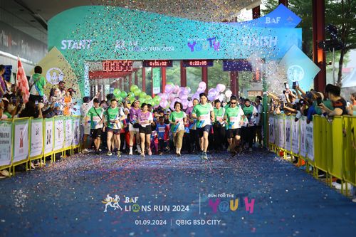 Race photo from BAF LIONS RUN 2024