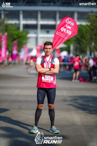 Race photo from Smartfren Run 2025 