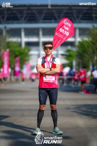 Race photo from Smartfren Run 2025 