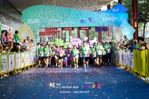Race photo from BAF LIONS RUN 2024