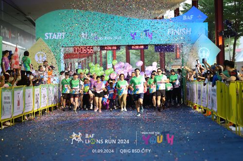 Race photo from BAF LIONS RUN 2024