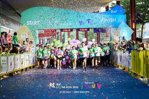 Race photo from BAF LIONS RUN 2024