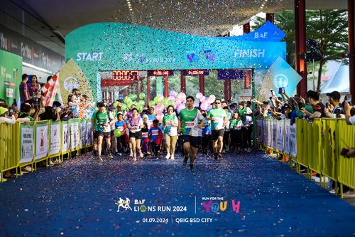 Race photo from BAF LIONS RUN 2024