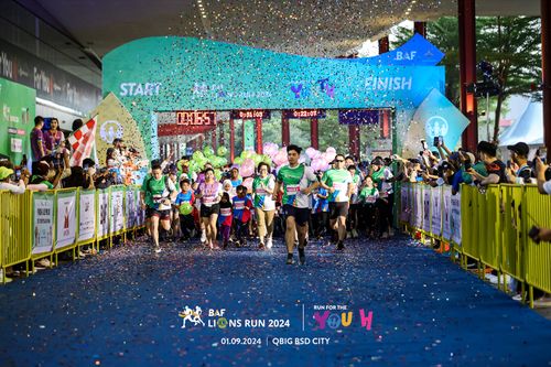 Race photo from BAF LIONS RUN 2024