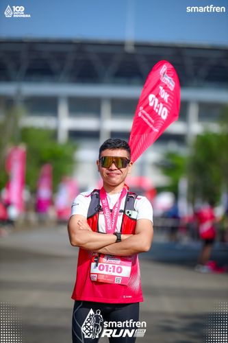 Race photo from Smartfren Run 2025 