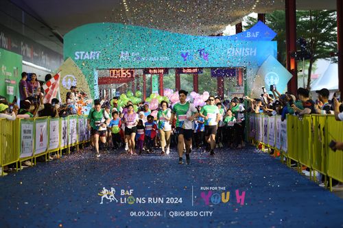 Race photo from BAF LIONS RUN 2024