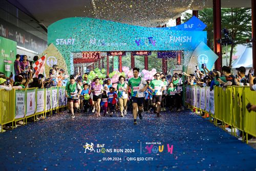 Race photo from BAF LIONS RUN 2024