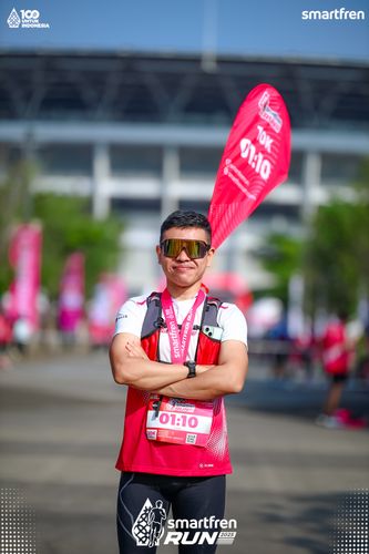 Race photo from Smartfren Run 2025 