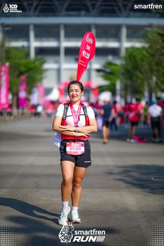Race photo from Smartfren Run 2025 