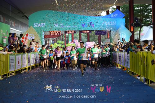 Race photo from BAF LIONS RUN 2024