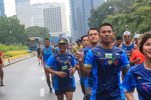 Race photo from Road to BAF Lions Run 2024