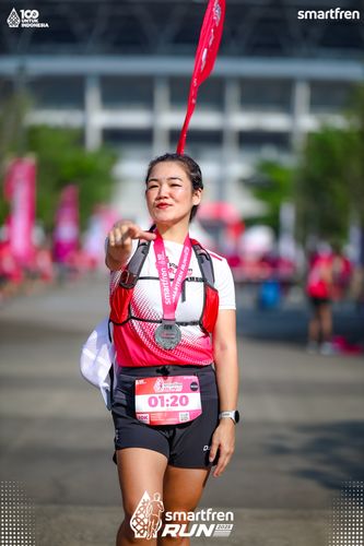 Race photo from Smartfren Run 2025 