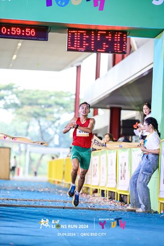 Race photo from BAF LIONS RUN 2024