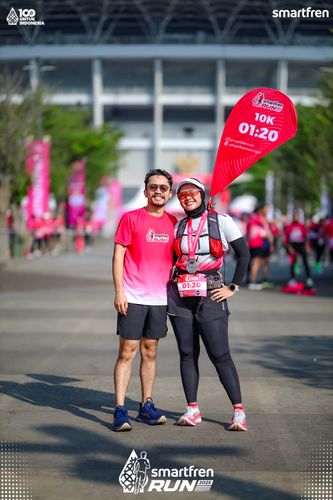 Race photo from Smartfren Run 2025 