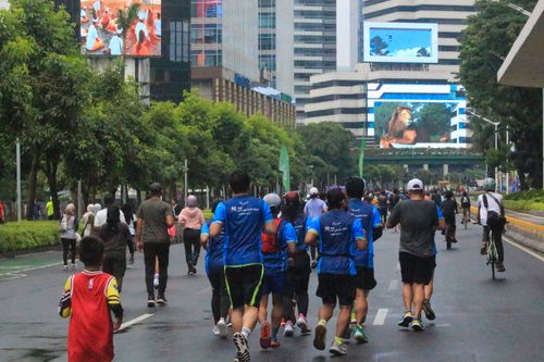 Race photo from Road to BAF Lions Run 2024